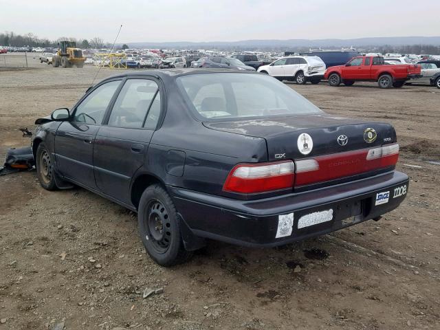 2T1BB02E6VC180755 - 1997 TOYOTA COROLLA DX BLACK photo 3