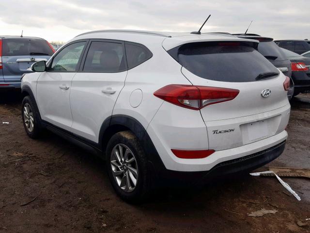 KM8J3CA46GU161496 - 2016 HYUNDAI TUCSON LIM WHITE photo 3