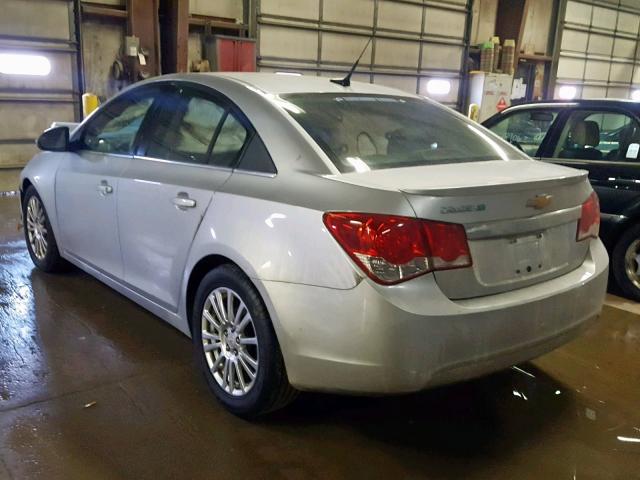 1G1PK5S97B7214293 - 2011 CHEVROLET CRUZE ECO SILVER photo 3