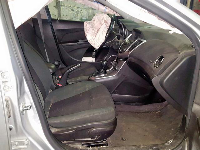 1G1PK5S97B7214293 - 2011 CHEVROLET CRUZE ECO SILVER photo 5