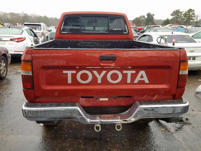 4TARN01P1PZ098400 - 1993 TOYOTA PICKUP 1/2 RED photo 6