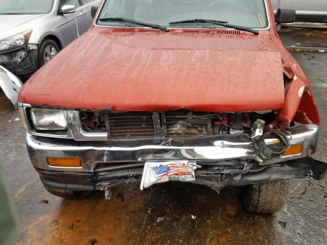 4TARN01P1PZ098400 - 1993 TOYOTA PICKUP 1/2 RED photo 9