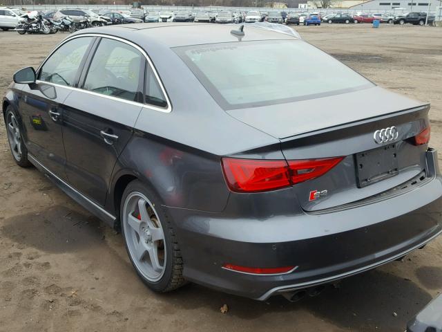 WAUBFGFF7F1053127 - 2015 AUDI S3 GRAY photo 3