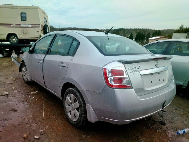 3N1AB6AP7CL785432 - 2012 NISSAN SENTRA 2.0 SILVER photo 3