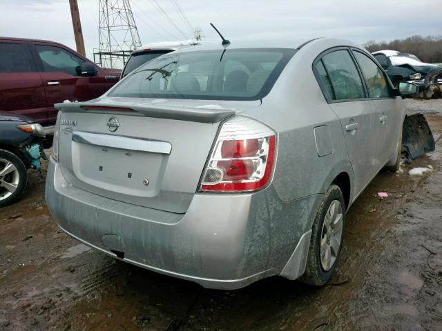 3N1AB6AP7CL785432 - 2012 NISSAN SENTRA 2.0 SILVER photo 4