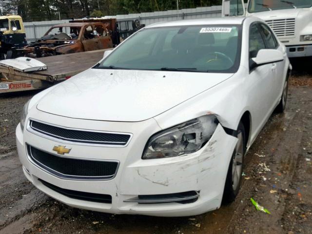 1G1ZC5E16BF158834 - 2011 CHEVROLET MALIBU 1LT WHITE photo 2