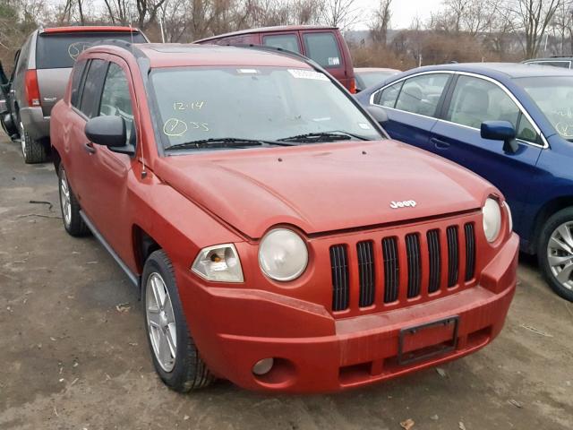 1J8FT47W37D365416 - 2007 JEEP COMPASS RED photo 1