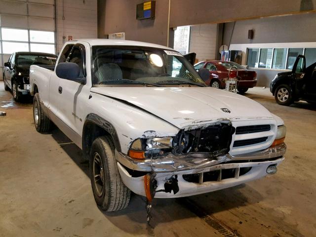 1B7GL22X0XS268332 - 1999 DODGE DAKOTA WHITE photo 1