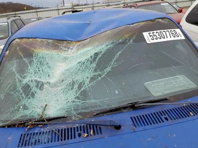 1B7FL26Y1NS580400 - 1992 DODGE DAKOTA BLUE photo 9