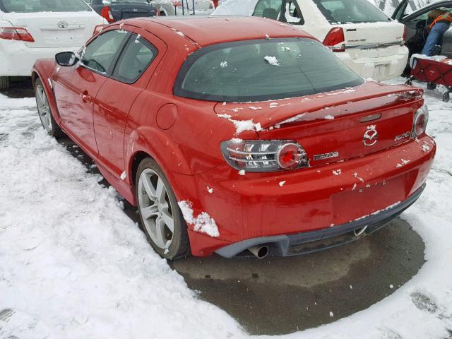 JM1FE173040134188 - 2004 MAZDA RX8 RED photo 3