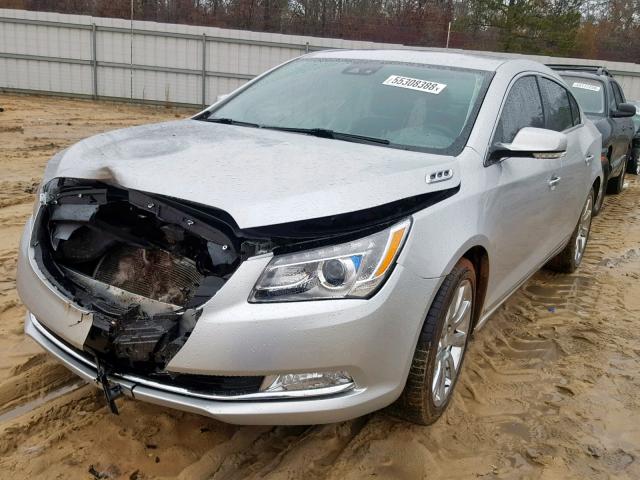 1G4GD5G38EF153659 - 2014 BUICK LACROSSE P GRAY photo 2