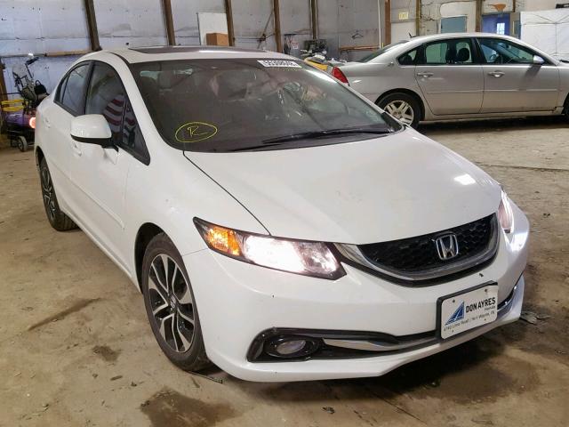 19XFB2F92DE059487 - 2013 HONDA CIVIC EXL WHITE photo 1