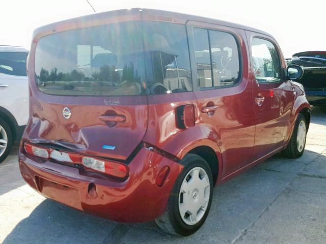 JN8AZ2KR1DT300124 - 2013 NISSAN CUBE S MAROON photo 4