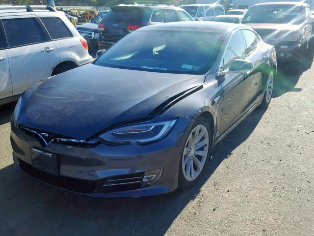 5YJSA1E22GF173178 - 2016 TESLA MODEL S GRAY photo 2