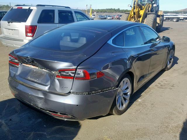 5YJSA1E22GF173178 - 2016 TESLA MODEL S GRAY photo 4