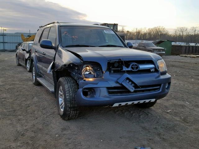 5TDBT48A86S272256 - 2006 TOYOTA SEQUOIA LI BLUE photo 1