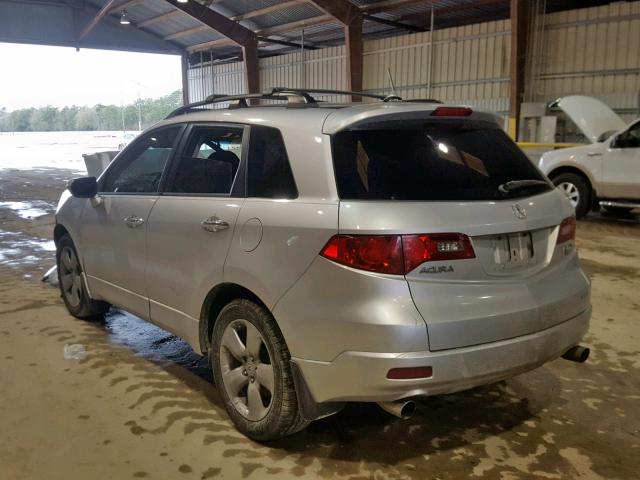 5J8TB18267A000674 - 2007 ACURA RDX SILVER photo 3