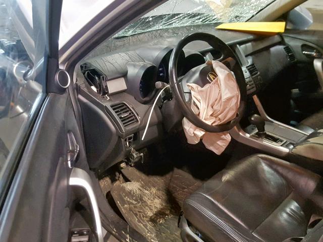 5J8TB18267A000674 - 2007 ACURA RDX SILVER photo 9