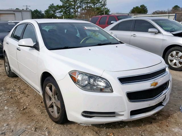 1G1ZC5EU0CF362850 - 2012 CHEVROLET MALIBU 1LT WHITE photo 1
