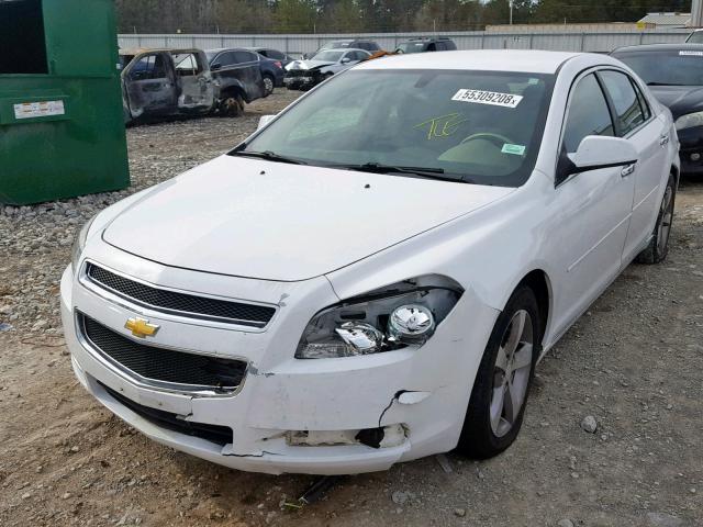 1G1ZC5EU0CF362850 - 2012 CHEVROLET MALIBU 1LT WHITE photo 2