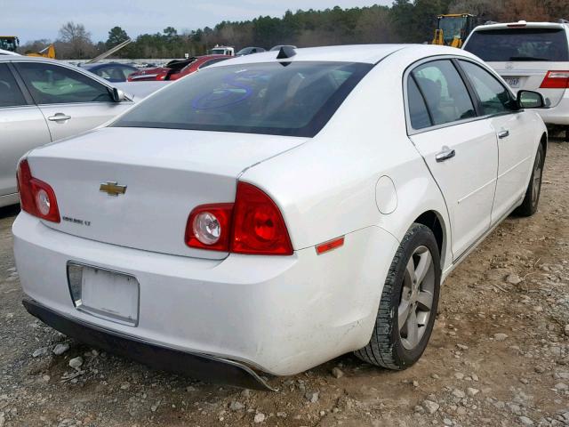 1G1ZC5EU0CF362850 - 2012 CHEVROLET MALIBU 1LT WHITE photo 4