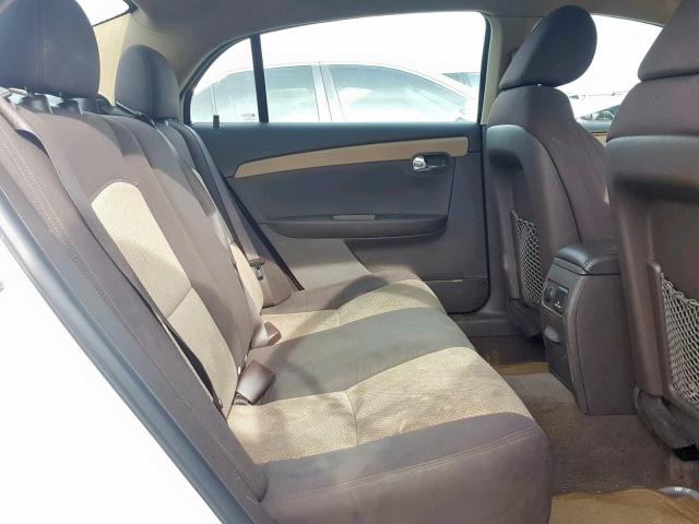 1G1ZC5EU0CF362850 - 2012 CHEVROLET MALIBU 1LT WHITE photo 6