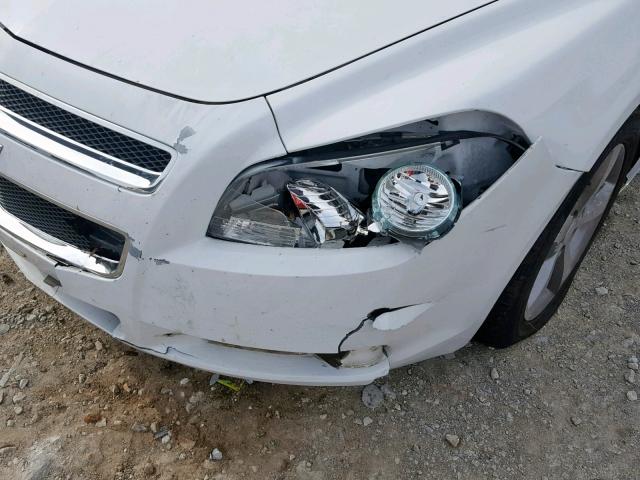 1G1ZC5EU0CF362850 - 2012 CHEVROLET MALIBU 1LT WHITE photo 9
