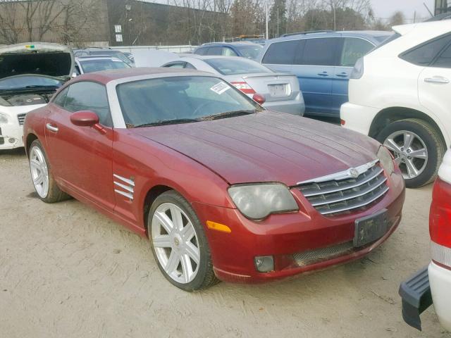 1C3AN69L24X003876 - 2004 CHRYSLER CROSSFIRE RED photo 1