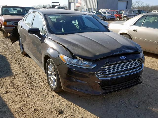 3FA6P0G75GR350622 - 2016 FORD FUSION S BLACK photo 1