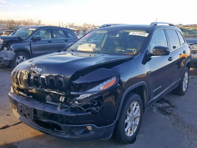 1C4PJMCS0FW521855 - 2015 JEEP CHEROKEE L BLACK photo 2