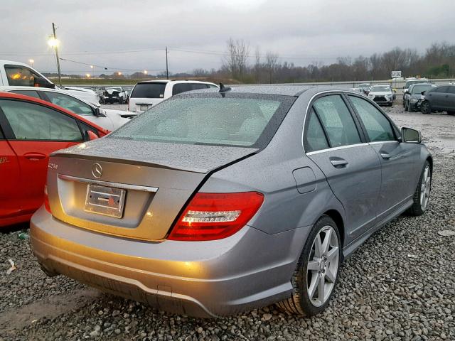 WDDGF4HB5EG249117 - 2014 MERCEDES-BENZ C 250 BLUE photo 4