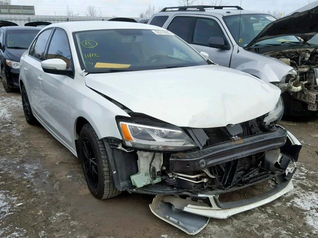 3VW2K7AJ7EM407138 - 2014 VOLKSWAGEN JETTA BASE WHITE photo 1