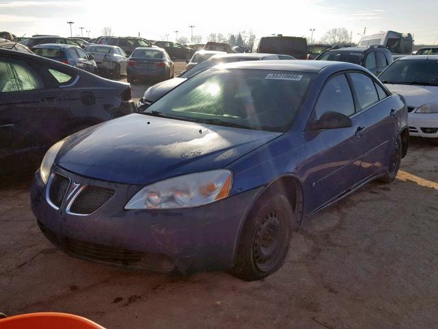 1G2ZF58B374207563 - 2007 PONTIAC G6 VALUE L BLUE photo 2