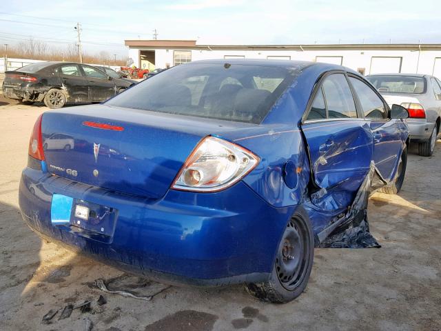 1G2ZF58B374207563 - 2007 PONTIAC G6 VALUE L BLUE photo 4