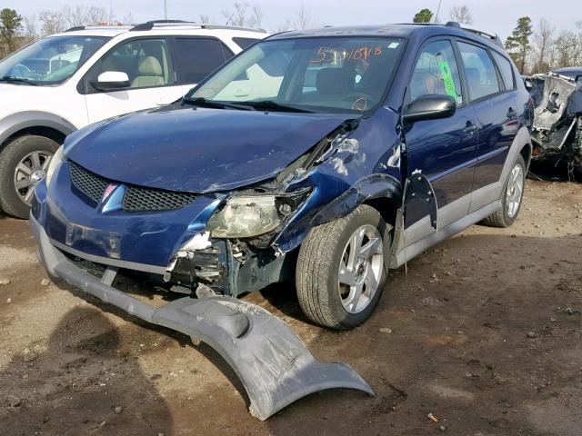 5Y2SL62804Z446883 - 2004 PONTIAC VIBE BLUE photo 2