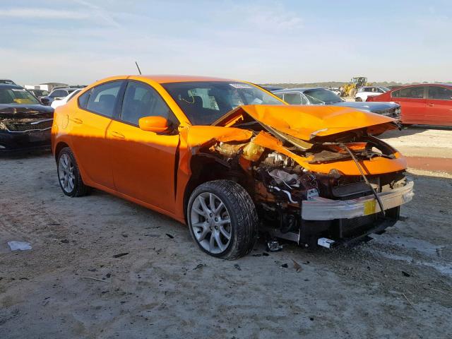 1C3CDFBA2DD325567 - 2013 DODGE DART SXT ORANGE photo 1