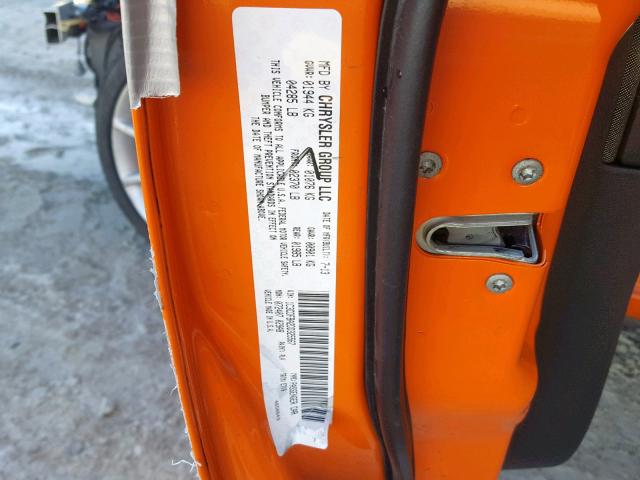 1C3CDFBA2DD325567 - 2013 DODGE DART SXT ORANGE photo 10