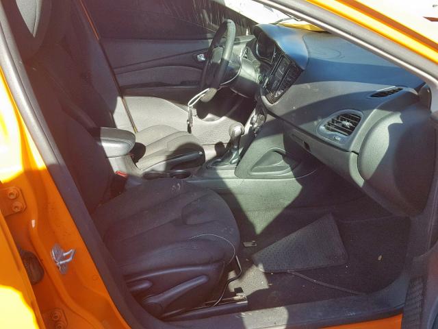 1C3CDFBA2DD325567 - 2013 DODGE DART SXT ORANGE photo 5