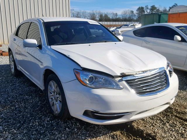 1C3CCBAB0CN135118 - 2012 CHRYSLER 200 LX WHITE photo 1