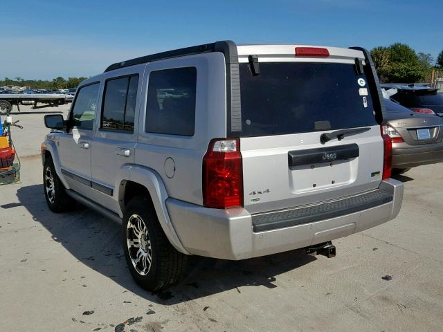 1J8HG48P47C671227 - 2007 JEEP COMMANDER SILVER photo 3