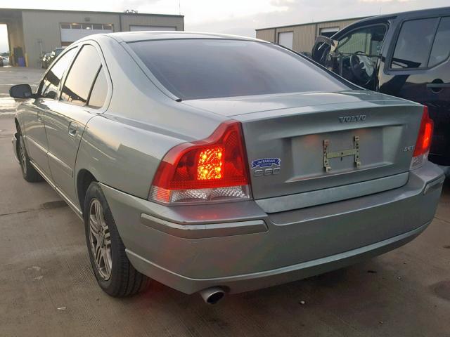 YV1RS592762504443 - 2006 VOLVO S60 2.5T TEAL photo 3