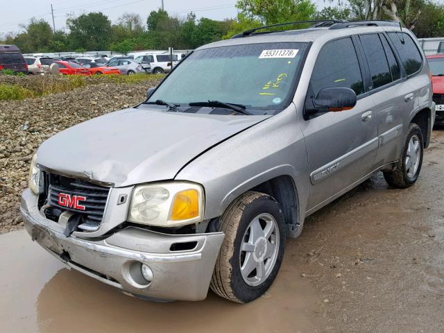 1GKDT13S322155021 - 2002 GMC ENVOY SILVER photo 2