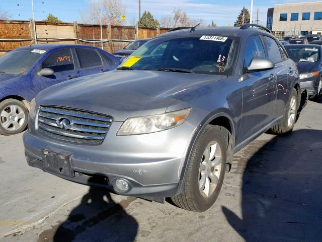 JNRAS08W74X211300 - 2004 INFINITI FX35 GRAY photo 2