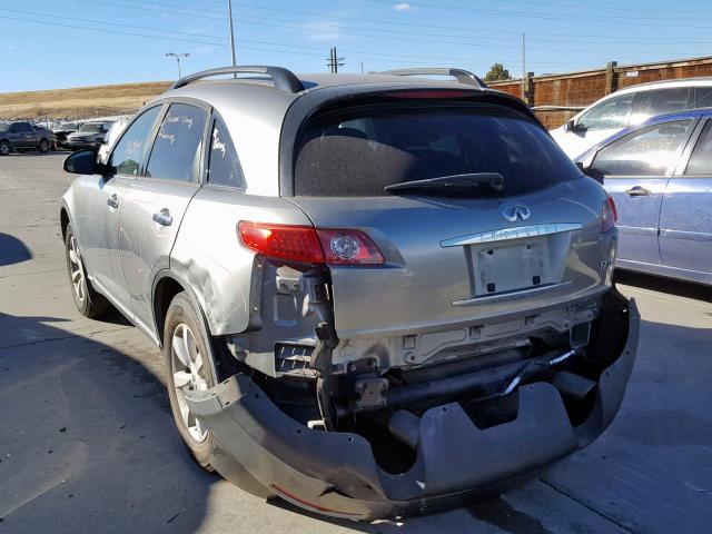 JNRAS08W74X211300 - 2004 INFINITI FX35 GRAY photo 3