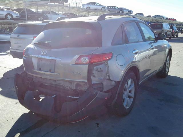 JNRAS08W74X211300 - 2004 INFINITI FX35 GRAY photo 4