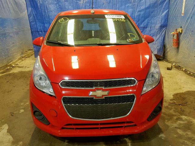 KL8CB6S98EC497609 - 2014 CHEVROLET SPARK LS RED photo 9