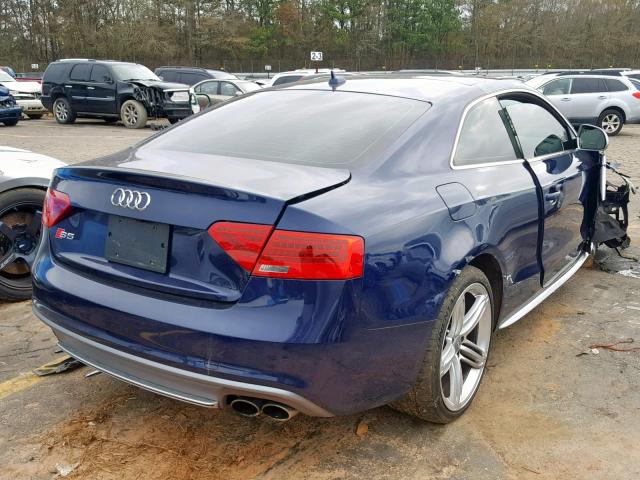 WAUCGAFR7EA029580 - 2014 AUDI S5 PREMIUM BLUE photo 4