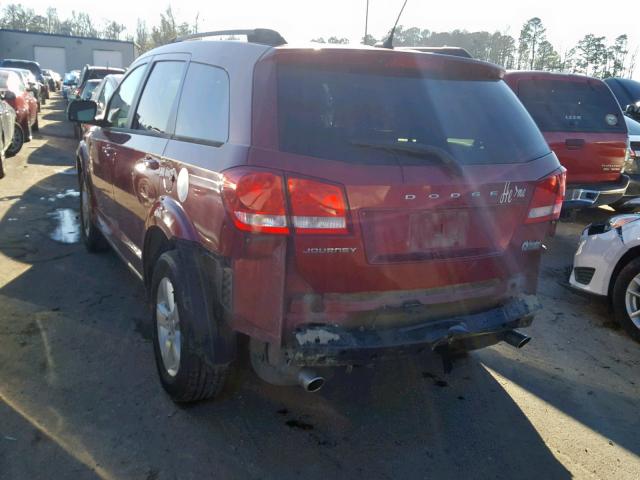 3D4PG1FG4BT552128 - 2011 DODGE JOURNEY MA RED photo 3