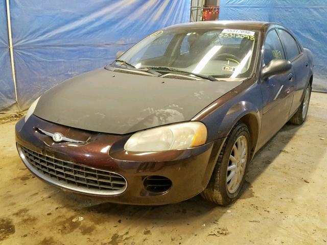 1C3EL46X13N527677 - 2003 CHRYSLER SEBRING LX PURPLE photo 2