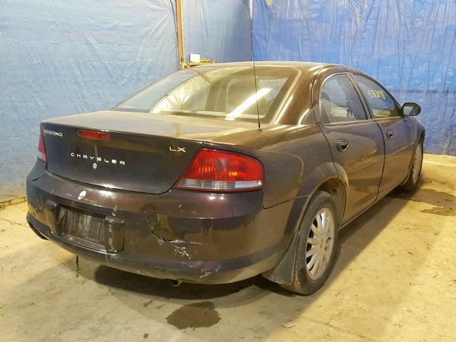 1C3EL46X13N527677 - 2003 CHRYSLER SEBRING LX PURPLE photo 4